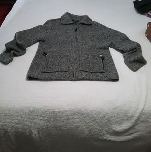 Collard Zip-up Sweater